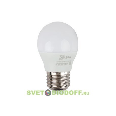 Лампа светодиодная ЭРА LED smd Р45-6w-840-E27 ECO 4000К