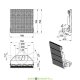 Мощный светодиодный прожектор Плазма S 1600Вт, 240000Лм, 5000К Яркий дневной, линза 130х30°, IP67