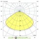 Светодиодный светильник Магистраль v3.0-100 Трос 100Вт, 12000Лм, 6500К холодный, линза 120°