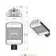 Консольный светодиодный уличный светильник Магистраль v3.0 Мультилинза 155×70° градусов, ЭКО 80Вт, 3000К, 10560Лм, IP67