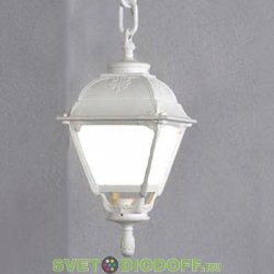 Подвесной уличный светильник Fumagalli Sichem/Cefa белый/матовый плафон 1xE27 LED-FIL с лампой 800Lm, 2700К