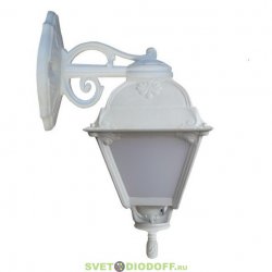 Уличный настенный светильник Fumagalli Bisso/Cefa белый/матовый плафон 1xE27 LED-FIL с лампой 800Lm, 2700К