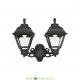Уличный настенный светильник Fumagalli Porpora/Cefa черный/прозрачный