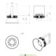 Светодиодный купольный промышленный светильник ПРОФИ v2.0 ЭКО 30Вт, 3910Лм, 3000К, IP65, линза 120°