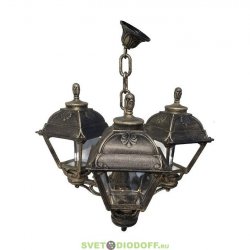 Уличный подвесной светильник Fumagalli Sichem/Cefa 3L бронза/прозрачный