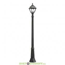 Уличный фонарь столб Fumagalli Gigi/Cefa черный/прозрачный 2,11м