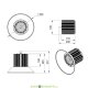 Подвесной промышленный светильник Профи v2.0 Мультилинза 100 Эко, 100Вт, 13950Лм, 3000К, линза 120°