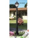 Уличный фонарь столб Fumagalli Artu/Cefa черный/матовый плафон 1,865м 1xE27 LED-FIL с лампой 800Lm, 2700К