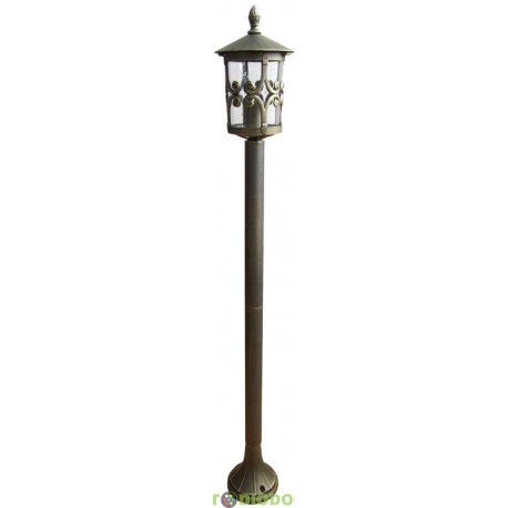 Уличный фонарный столб светильник Капри SD-382PE2 алюминий, серненное-золото 1,28м
