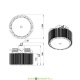 Подвесной промышленный светильник Профи v3.0 Мультилинза 300Вт, 42690Лм, 3000К, линза 120°, IP65