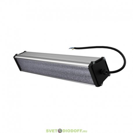 Светодиодный линейный промышленный светильник Т-Линия v2.0 ЭКО 30Вт, 4550Лм, 3000К, IP67, Прозрачный, 530мм