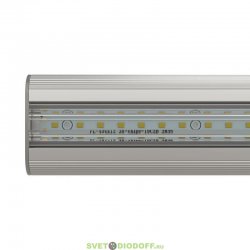 Светодиодный торговый светильник серии Маркет-Линия-Оптик, (Ритейл) 20Вт, 2510Лм, 3000К, 1004х63х55мм, Прозрачный, линза 90°