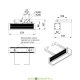 Фасадная подсветка Барокко 10 Оптик 10Вт, 24-36V DC, RGBW +3000К теплый DMX, линза 15°, 250мм