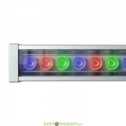 Фасадная подсветка Барокко 10 Оптик 10Вт, 24-36V DC, RGBW +3000К теплый DMX, линза 25°, 250мм