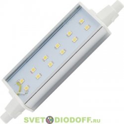 Светодиодная лампа для прожектора Ecola Projector   LED Lamp Premium 11,0W F118 220V R7s 2800K (алюм. радиатор) 118x20x32