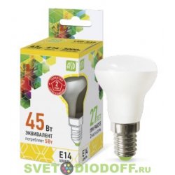 Лампа светодиодная LED-R39-standard 5Вт 230В Е14 4000К 450Лм ASD