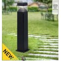 Столб уличный светодиодный FUMAGALLI 10Вт, ESTER 800 (800x175) черный 0,8м