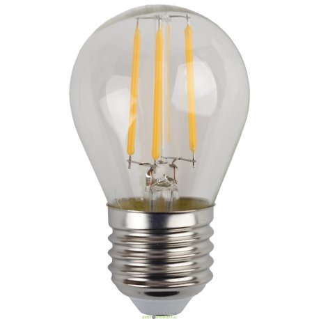 Лампа светодиодная Филамен ЭРА F-LED Р45-5w-827-E27