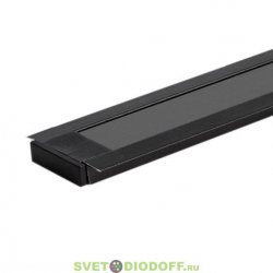Алюминиевый профиль для светодиодных лент SD-251В, 2000х22х6мм черный