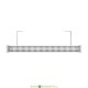 Линейный фасадный светодиодный светильник Барокко ОПТИК 24Вт, 600мм, 2460Лм, 3000К линза 10° градусов