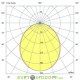 Линейный фасадный светодиодный светильник Барокко 48Вт, 5190Лм, 5000К Яркий Дневной, 1200мм, рассеиватель матовый 100 градусов