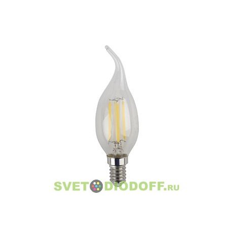 Лампа светодиодная "Свеча на ветру" прозрачная ЭРА F-LED BXS-5w-827-E14 2700К