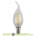 Лампа светодиодная "Свеча на ветру" прозрачная ЭРА F-LED BXS-5w-840-E14 4000К