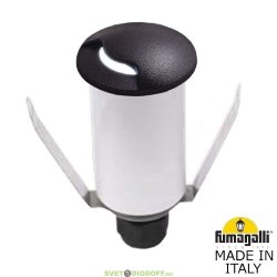 Встраиваемый уличный светильник в террасную доску Fumagalli Teresa 1L цоколь G9, 220 В, 1.7 Вт черный 3000К теплый