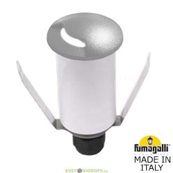 Встраиваемый уличный светильник в террасную доску Fumagalli Teresa 1L цоколь G9, 220 В, 1.7 Вт серый 4000К нейтральный