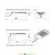 Консольный светодиодный светильник Гроза М ЭКО, 60Вт, 7910Лм, 3000К теплый, линза 140×50° градусов