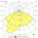 Консольный светодиодный светильник Гроза М CRI80 , 120Вт, 15000Лм, 2700К Теплый, линза 140×50° градусов