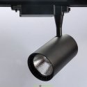 Трековый светодиодный светильник 30W нейтральный белый (4000-4500К), корпус черный