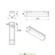 Линейный светодиодный светильник Айсберг v2.0 10 ЭКО, 9Вт, 1050Лм, 3000К Теплый, Опал, IP65, 300мм