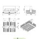 Прожектор светодиодный серия S ЭКО, 50Вт, 7490Лм, 3000К Теплый, угол 155×70°, IP67