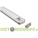 Алюминиевый профиль для светодиодных лент SD-253, 2000х30х6мм