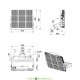 Мощный светодиодный прожектор Плазма S 750Вт, 121500Лм, 5000К Яркий дневной, линза 155х70°, IP67