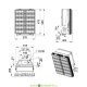 Промышленный светодиодный прожектор Плазма S BOX 500Вт, 67500Лм, 5000К, IP67, угол 12°, (3000К теплый, 4000К дневной -под заказ)