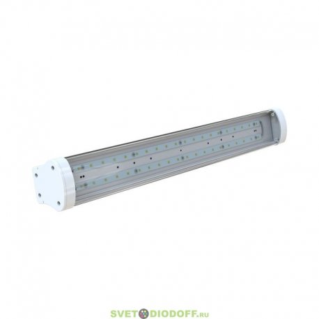 Светодиодный линейный промышленный светильник Айсберг v2.0-30(27)Вт, IP65, 5000К, 3900Лм, 600мм прозрачный ЭКО Л