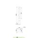 Торшерный светодиодный светильник серии Толл Декор 30 2000/1000мм Витраж, 30Вт, 2750Лм, 4000К Дневной