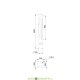 Торшерный светодиодный светильник серии Толл Декор 30 2000/1000мм Лабиринт, 30Вт, 2450Лм, 4000К Дневной