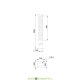 Торшерный светодиодный светильник серии Толл Декор 30 2000/1000мм Плитка, 30Вт, 2600Лм, 4000К Дневной