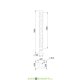 Торшерный светодиодный светильник серии Толл Декор 50 3000/1000мм Витраж, 50Вт, 4700Лм, 4000К Дневной