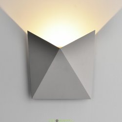 Настенный светодиодный светильник Techno LED IP54, 9Вт, 4000К серый