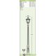Столб фонарный уличный Fumagalli Gigi/Rut белый, матовый 2,13м 1xE27 LED-FIL с лампой 800Lm, 2700К