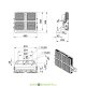 Прожектор светодиодный мощный Спорт, Пром серия S 300Вт, 4000К Дневной, 44000Лм, угол 135×55, IP67