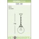Уличный подвесной светильник Шар Fumagalli Sichem/GLOBE 250 белый, прозрачный