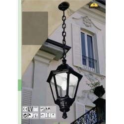 Уличный подвесной светильник Fumagalli Sichem/Noemi черный, прозрачный