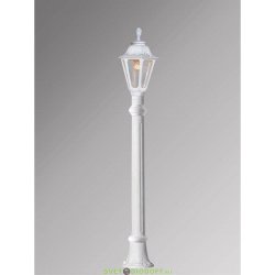 Светильник уличный столб FUMAGALLI ALOE/ANNA белый/прозрачный 1,4м. 1xE27 LED-FIL с лампой 800Lm, 4000К