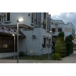 Парковый светодиодный светильник Гроза М ЭКО 40Вт 4000К Дневной, оптика 155×70 градусов, 6000Лм и Столб 3м.п.