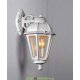 Уличный настенный светильник Fumagalli Bisso/Saba белый, прозрачный 1xE27 LED-FIL с лампой 800Lm, 2700К